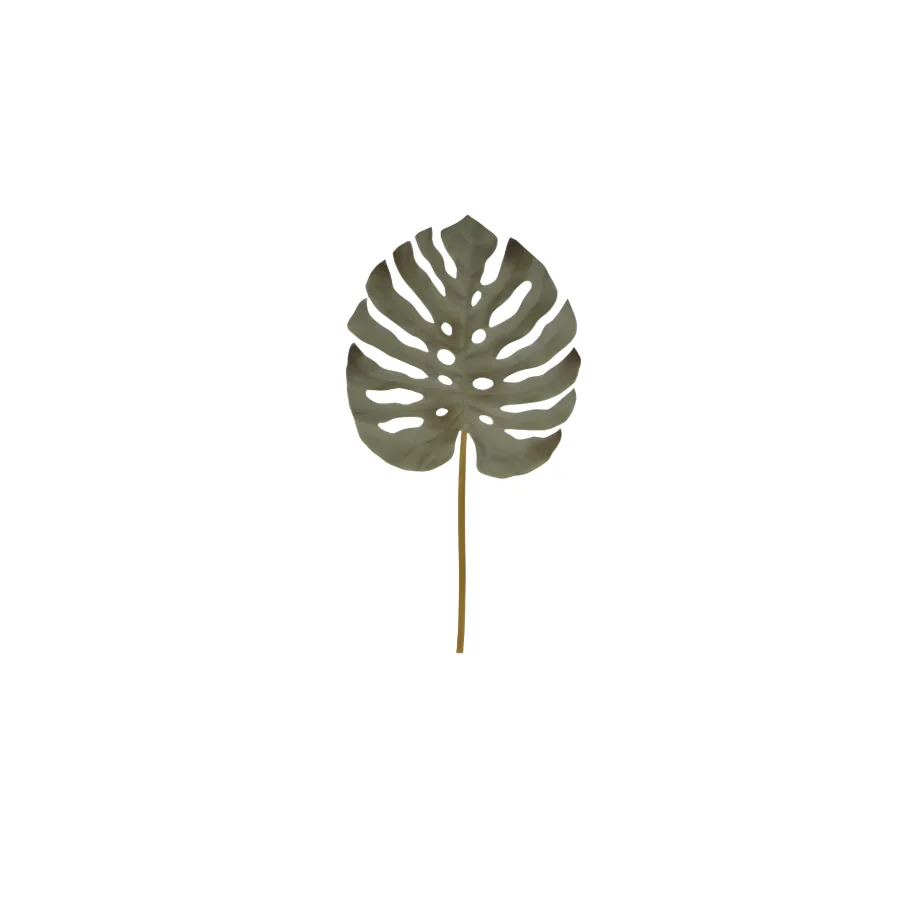 Monstera Leaf, 5xX3x115cm, Green
